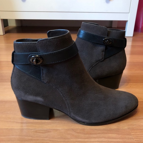 Coach Leather Ankle Boots - Picture 2 of 5